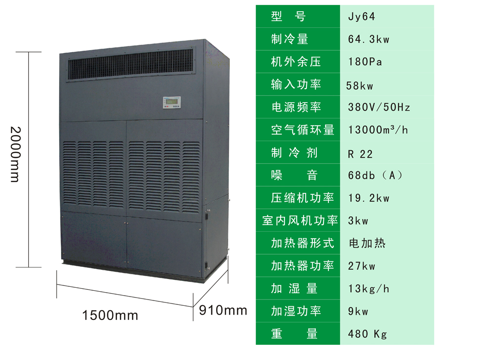 藥品庫房恒溫恒濕機