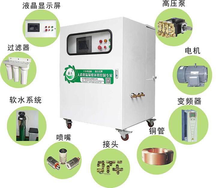 高壓噴霧降塵設備組成