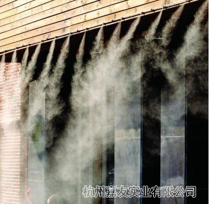 高壓微霧加濕器應用於(yu) 景觀造霧