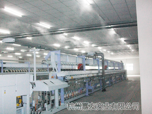 高壓微霧加濕器應用於(yu) 紡織行業(ye) 