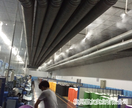 紡織行業(ye) 高壓微霧加濕器