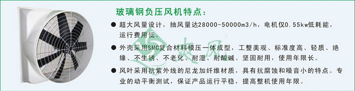 玻璃鋼負壓風機產(chan) 品描述 