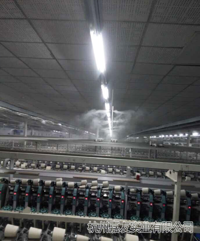 紡織車間安裝高壓微霧加濕器